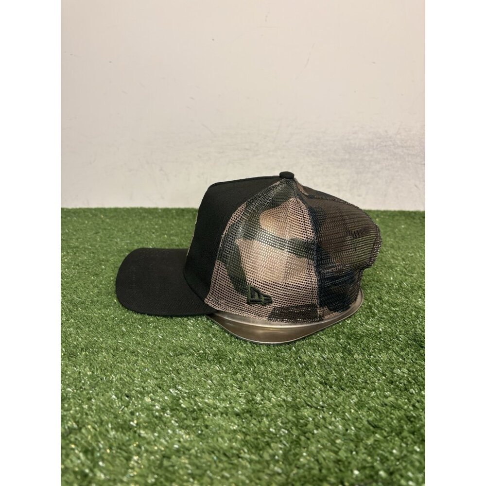 Cleveland Browns hat cap snap back black green New Era A Frame Trucker camo 5 - Picture 4 of 9